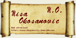 Miša Okošanović vizit kartica